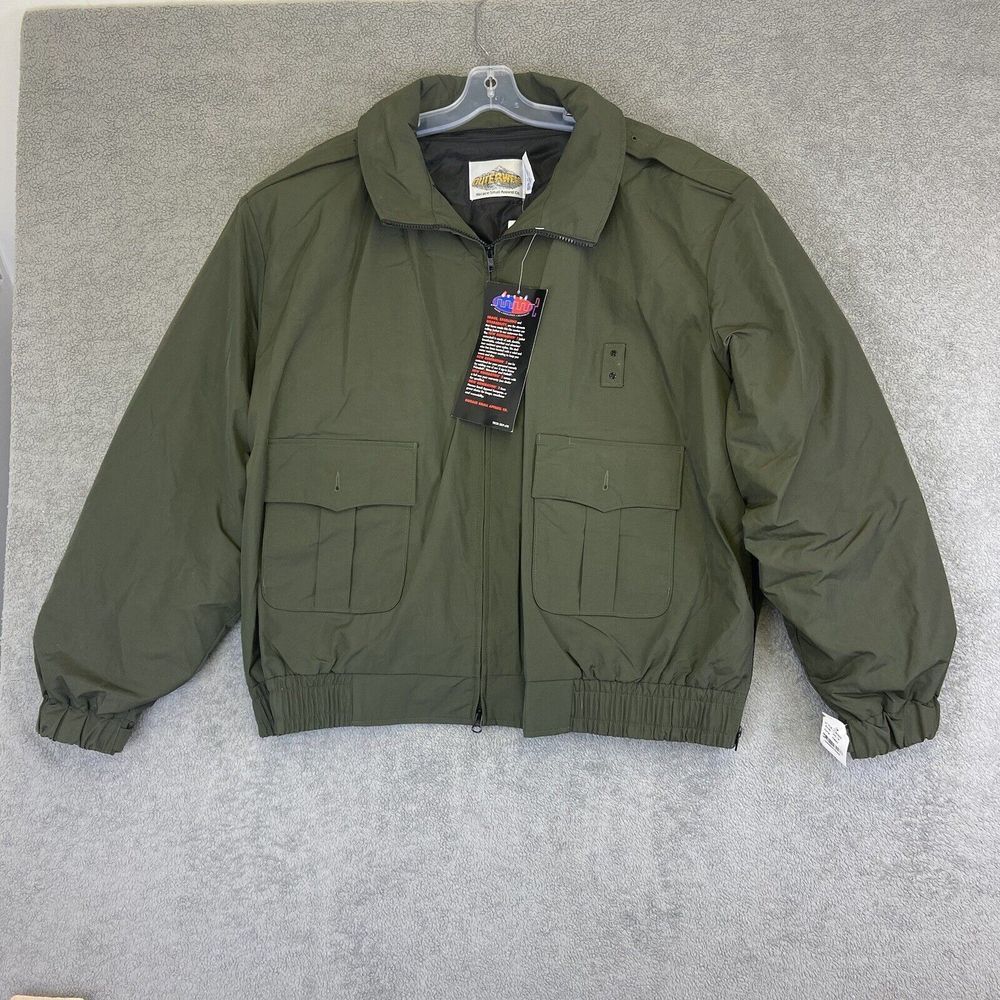 Vintage Horace Small Outerwear XXL 2XL Green Coat Jacket Zipper Military New‎